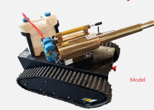 Robot khử trùng khung gầm bằng cao su Chiều dài 1300mm Loại gầm