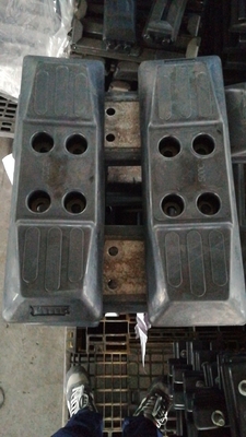 500mm rộng 171 chuỗi pitch trên cao su máy đào đen và đệm cao su thép