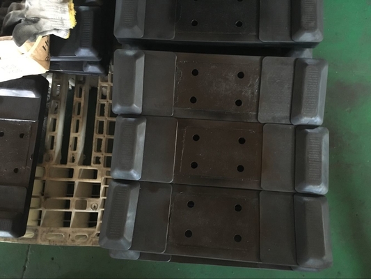 500mm rộng 171 chuỗi pitch trên cao su máy đào đen và đệm cao su thép